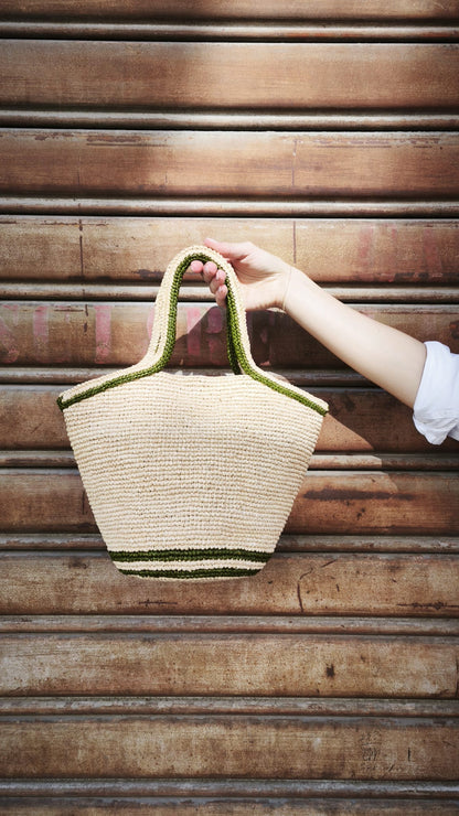 Borsa a mano in rafia HASINA-M LIMAIA