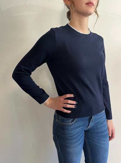 Maglia girocollo con profilo bianco art. FLIENE ARTLOVE