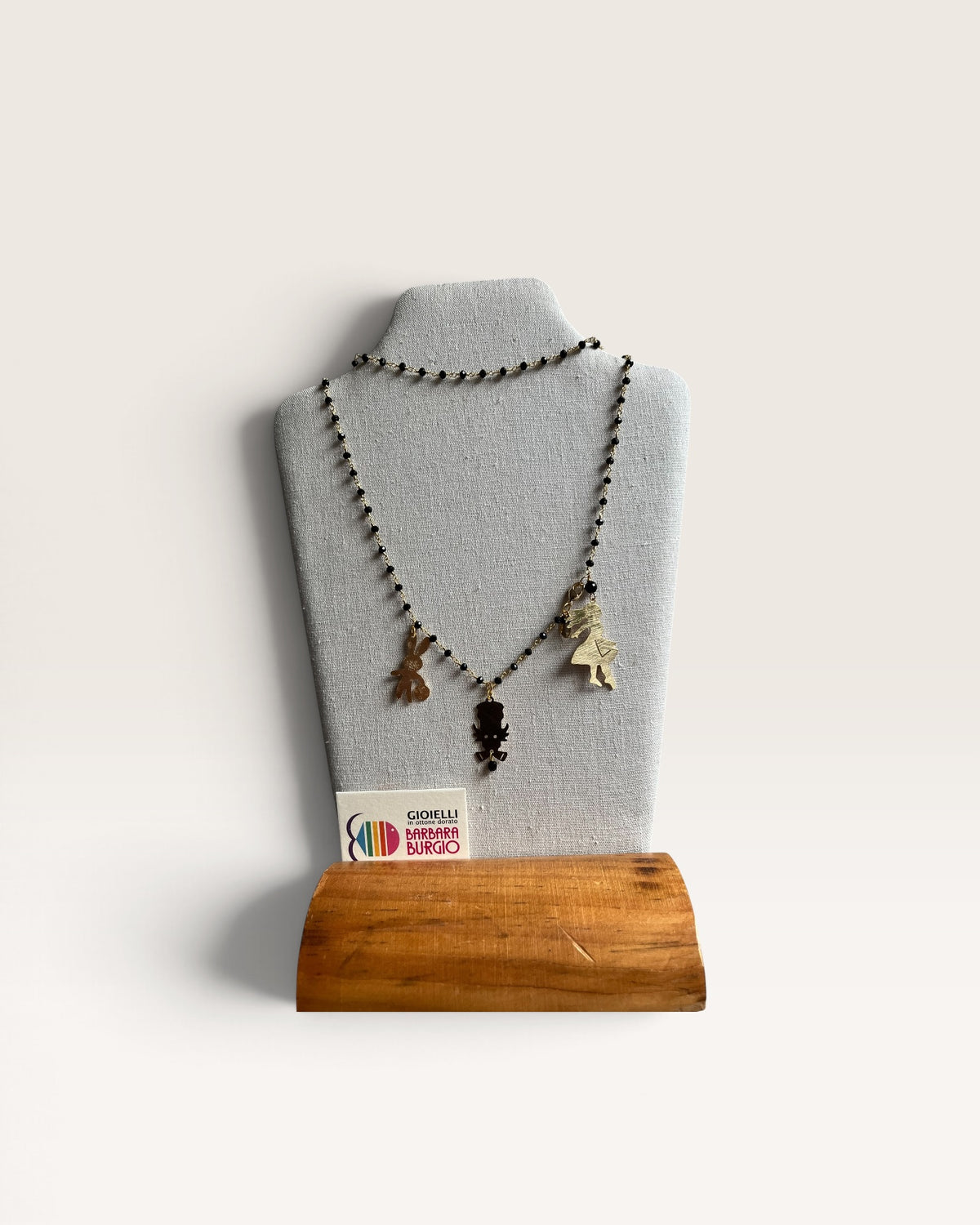 Collana lunga rosario con charm BARBARA BURGIO