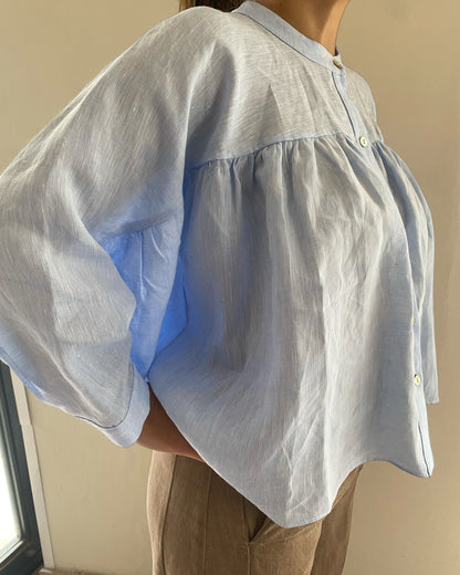 Camicia cropped con arriccio art. REGINA CENTOLINO