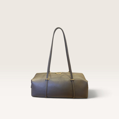 Bauletto in pelle martellata