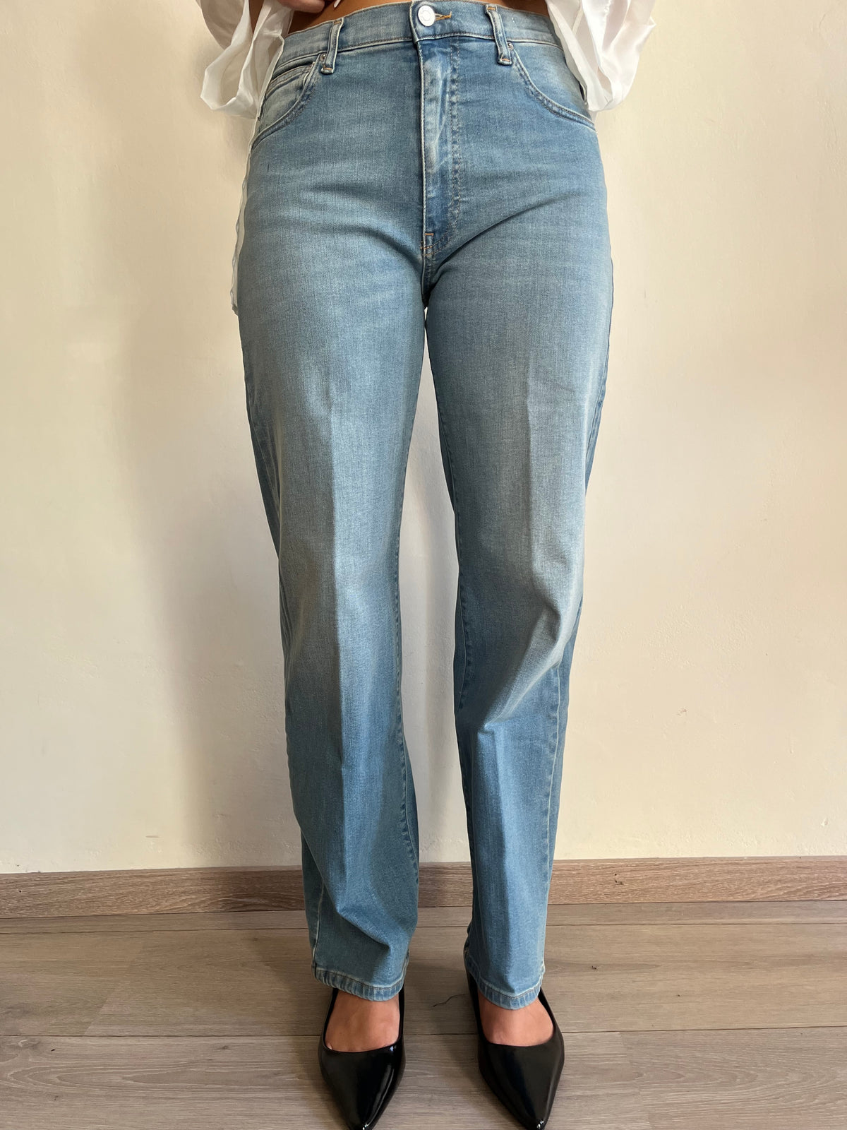 Jeans straight fit a vita media art. Nina DAC5145