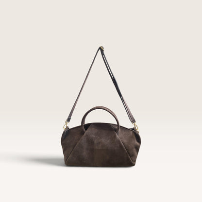 Bauletto in pelle scamosciata