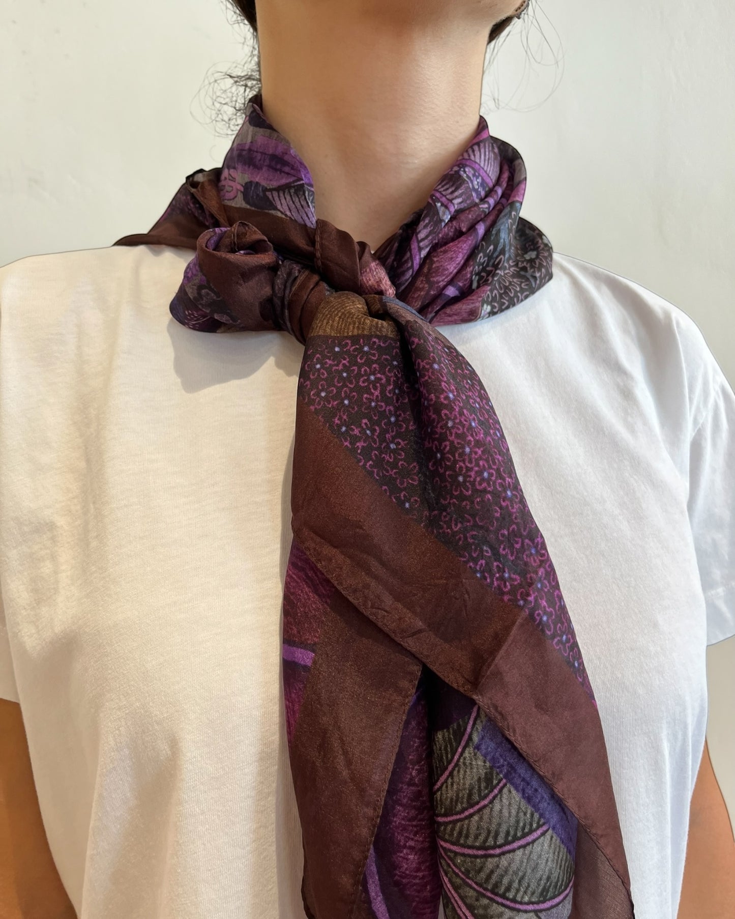 Foulard quadrato in seta stampato art. A3XBF FAXIL SANDRO FERRONE