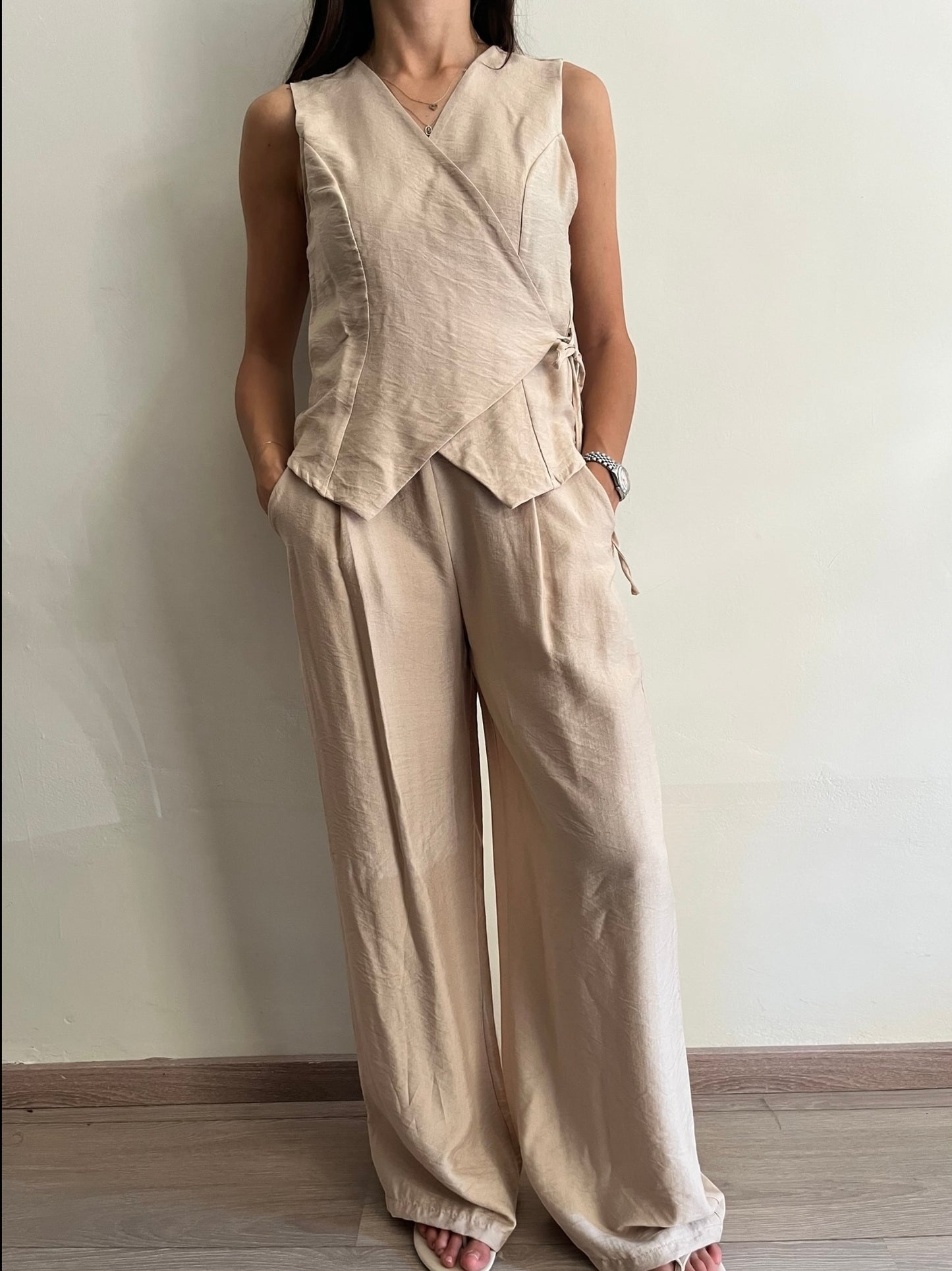 Completo con gilet e pantalone ampio art.1502 CHEAP&CHIC
