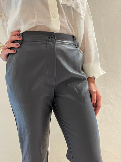 Pantalone gamba dritta in ecopelle art. 222128AICAMP TENSIONE IN