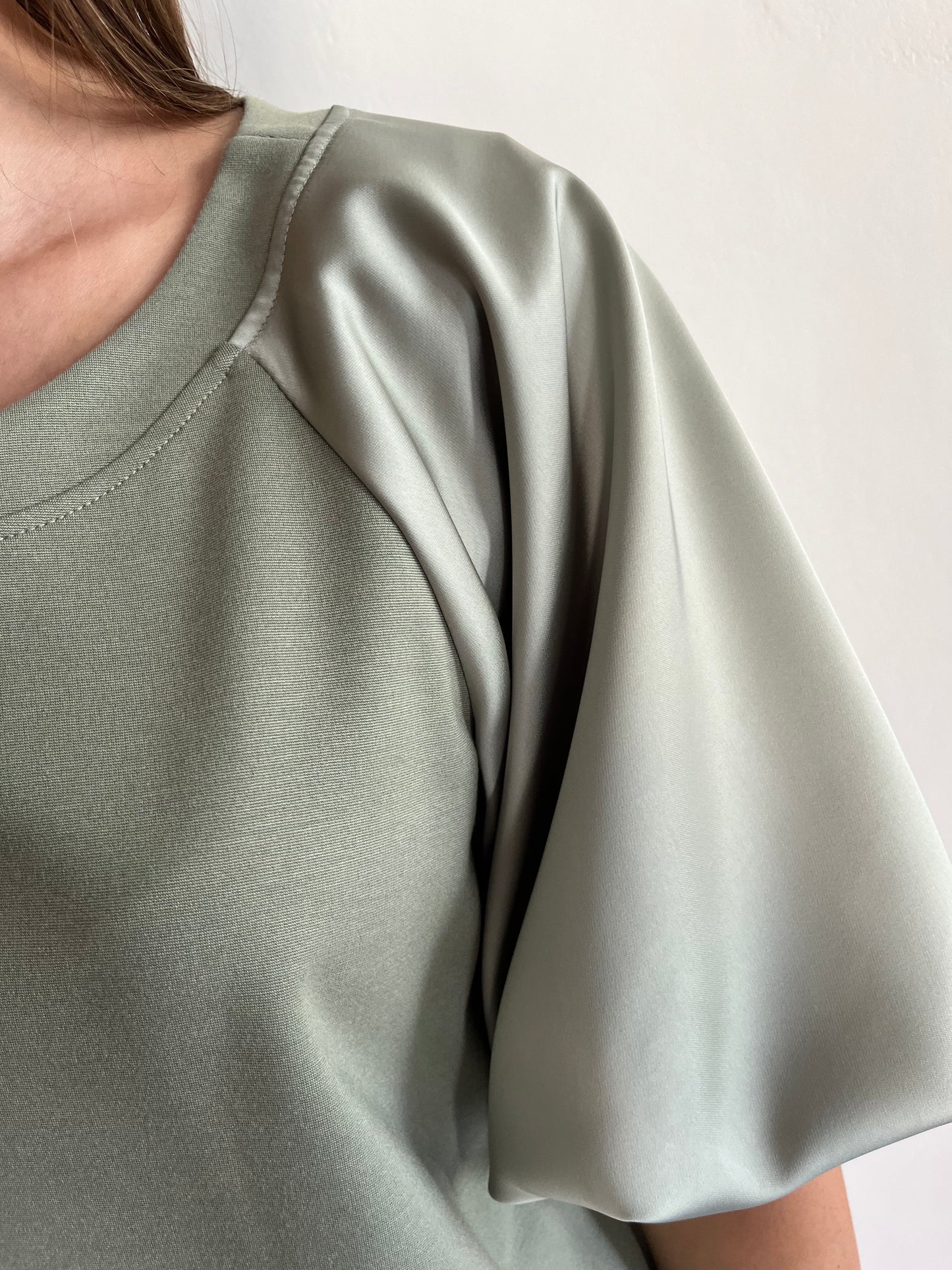 T-shirt in felpa con maniche in raso art. FI35MHZ IMPERIAL