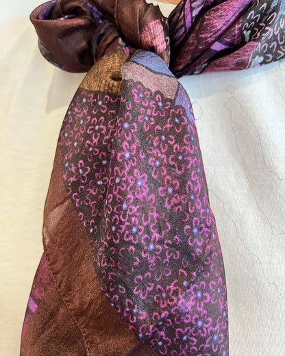 Foulard quadrato in seta stampato art. A3XBF FAXIL SANDRO FERRONE