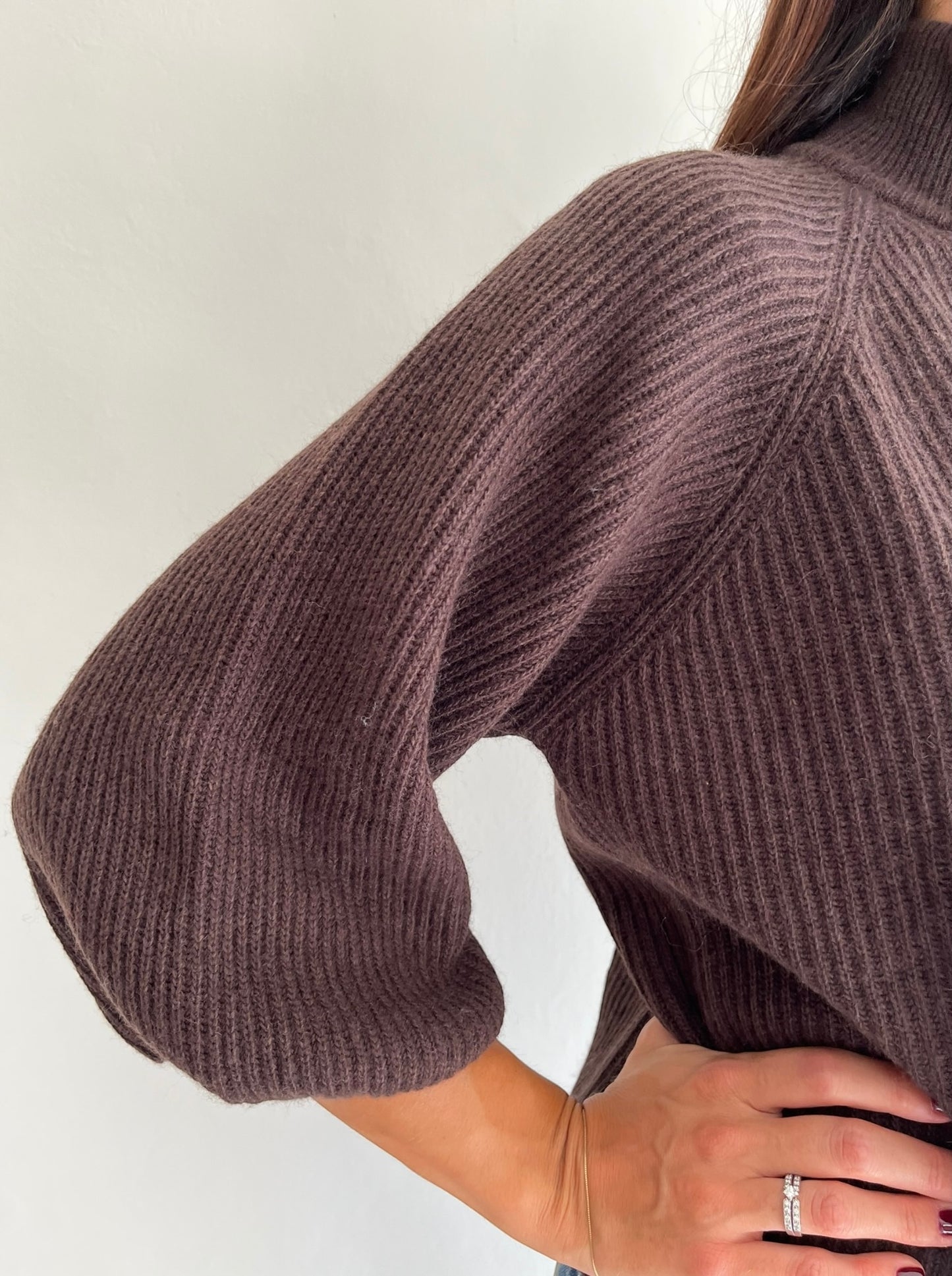 Lupetto mezza zip a maglia inglese art. D82217 Tensione In