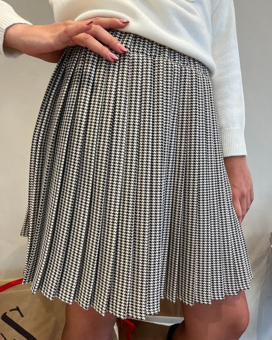 Gonna corta plissé pied de poule art. TF2215 VICOLO