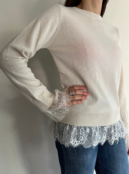 Maglia con inserti in pizzo D82636. MOTEL
