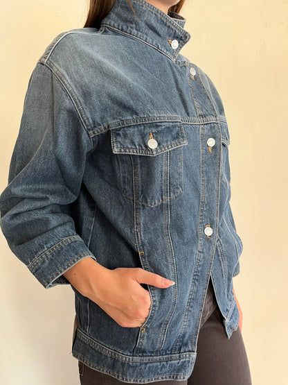 Giacca in denim dal taglio obliquo art. WILLA DAC5109