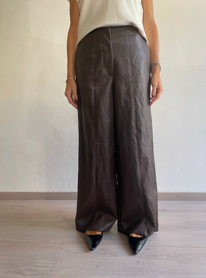 Pantalone palazzo in eco pelle art. PDT62B0A DIXIE