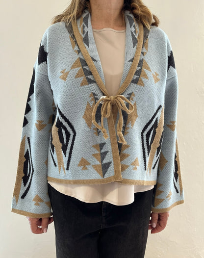 Cardigan con motivo tribale Art.AI26502CAMP TENSIONE IN