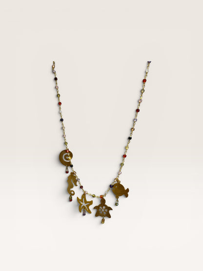 Collana rosario corta con charm BARBARA BURGIO