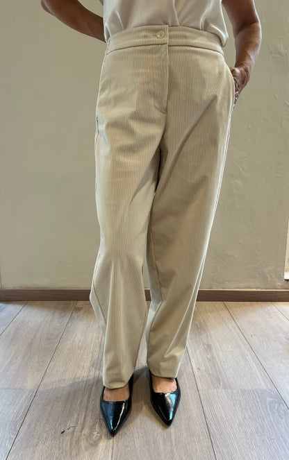 Pantalone a coste in velluto Art. L15YBG CIGNO LOLA by SANDRO FERRONE