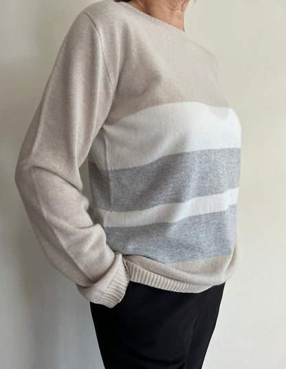 Maglia a righe con filo di lurex art.4464 CARLA FERRONI