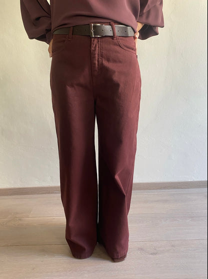 Jeans a palazzo con cinta art. S166YBGJORGE Sandro Ferrone
