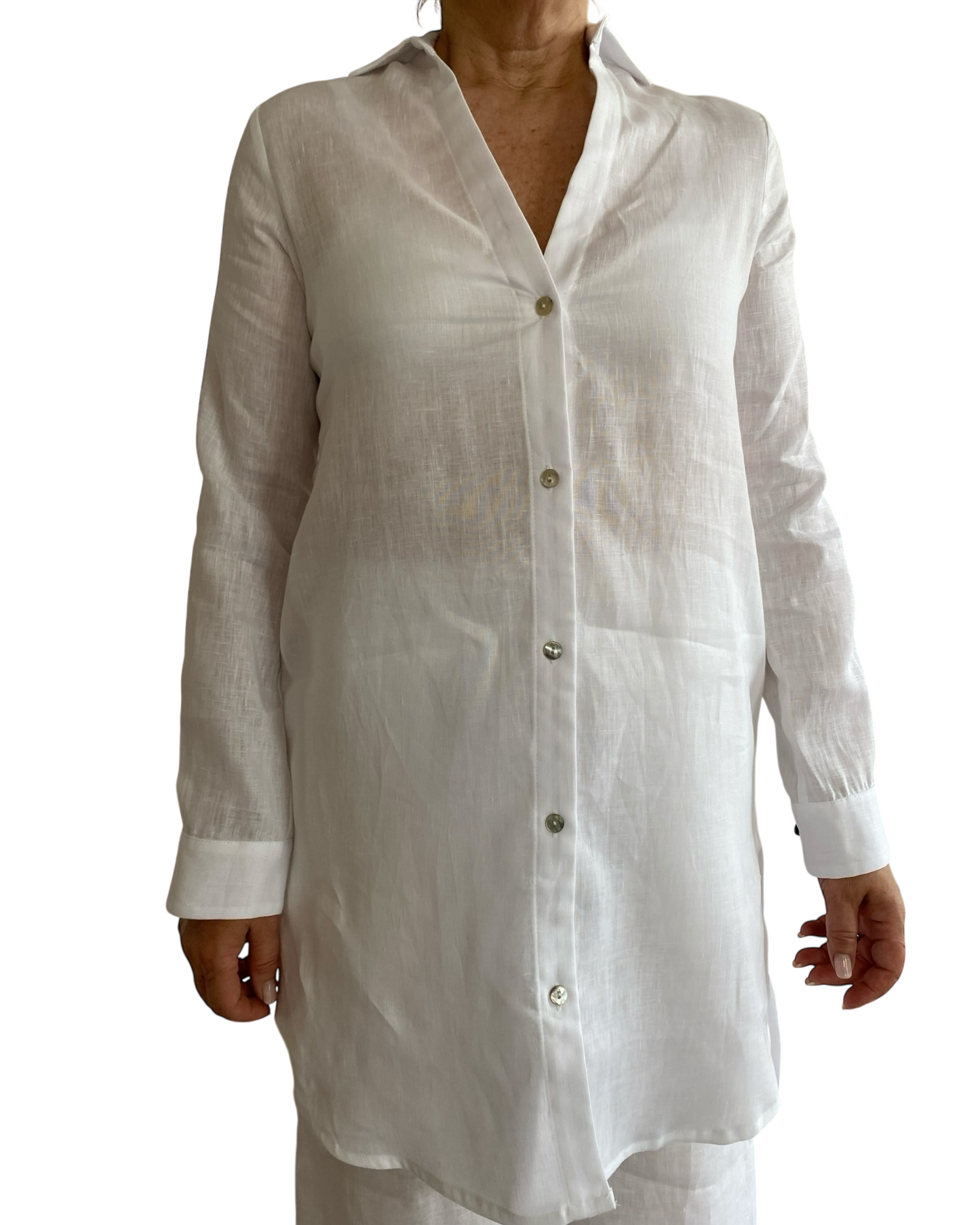 Camicia lunga scollo V art. GINGER CENTOLINO