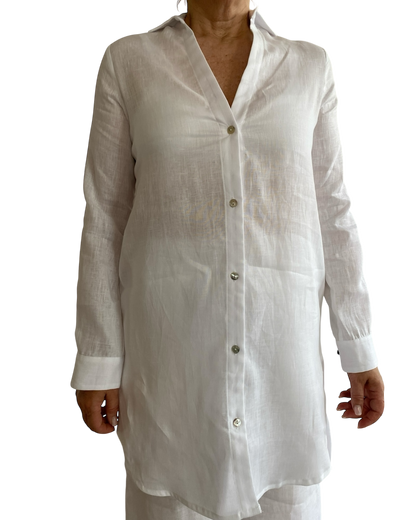 Camicia lunga scollo V art. GINGER CENTOLINO