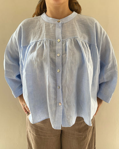 Camicia cropped con arriccio art. REGINA CENTOLINO