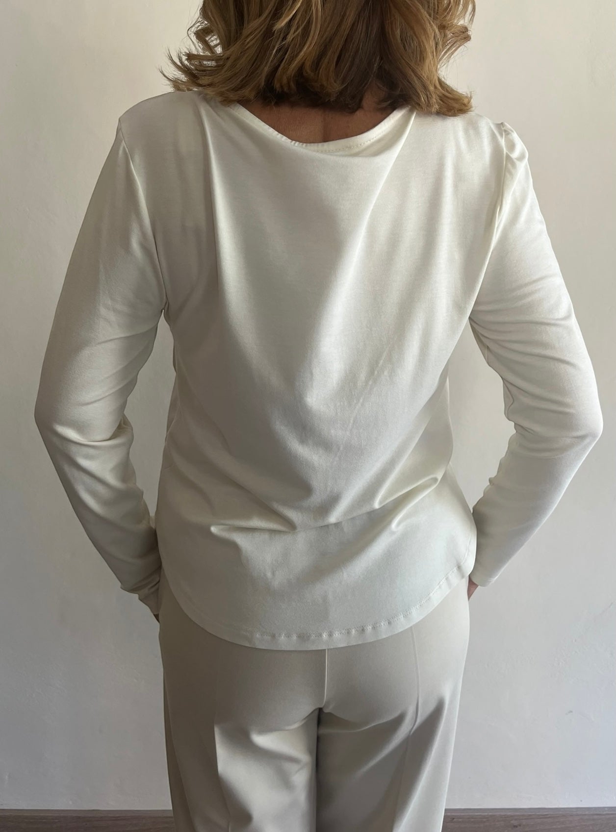 Blusa effetto raso con maniche e retro in jersey art. S7YGMINORI Sandro FERRONE