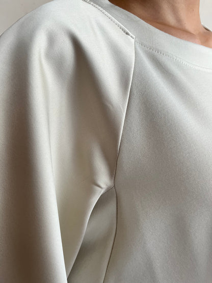 T-shirt in felpa con maniche in raso art. FI35MHZ IMPERIAL