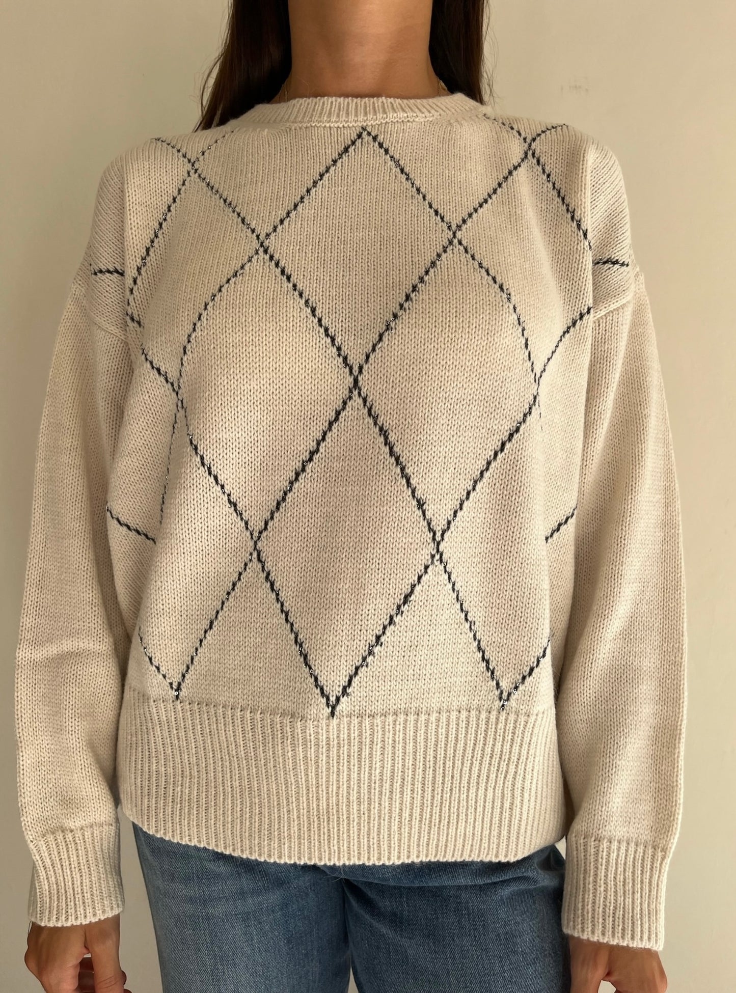 Maglia a rombi art. W6HMJ01A400 Tensione In