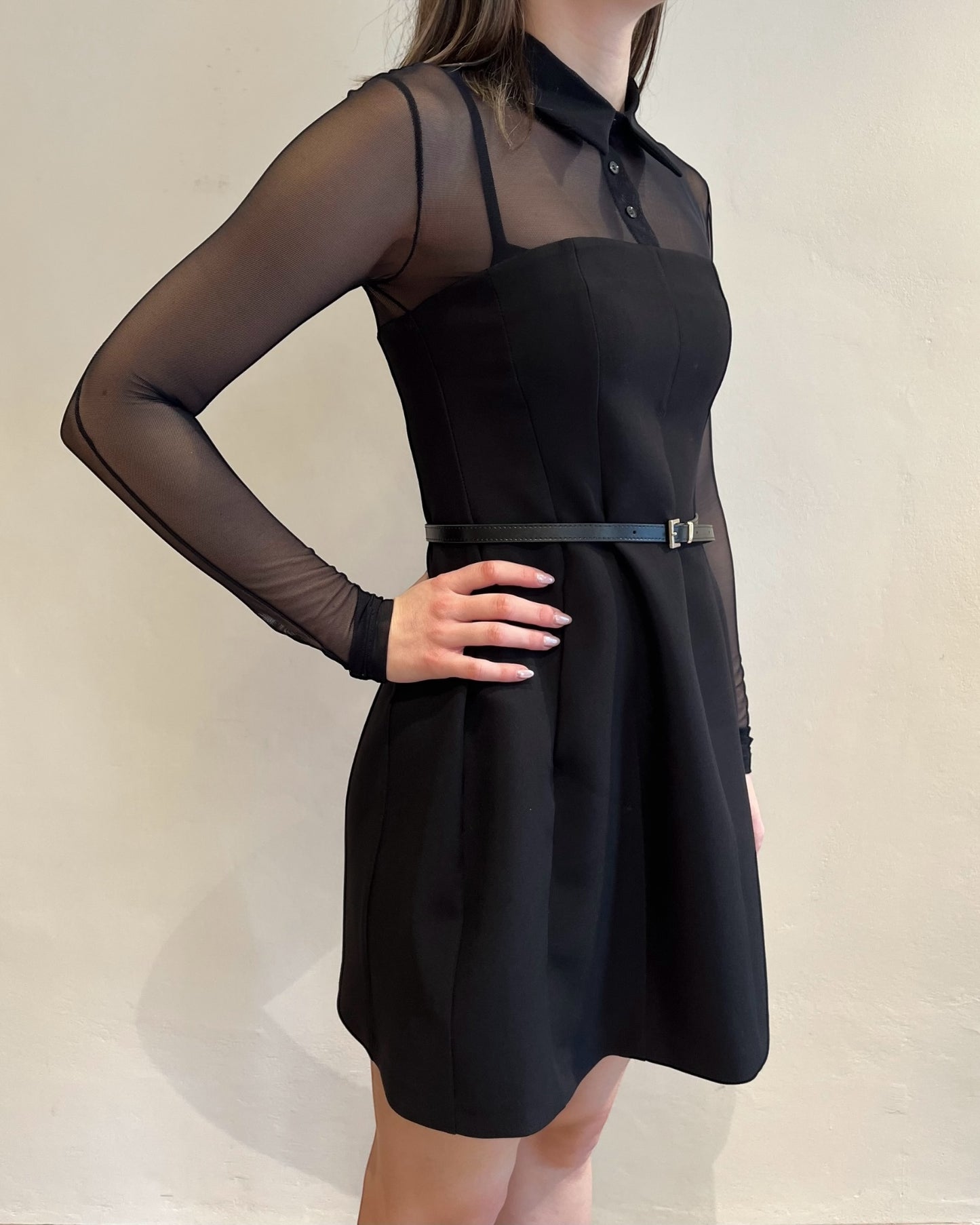 Abito con cintura in ecopelle art. AFVQKZI IMPERIAL