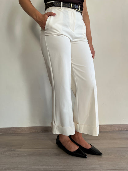 Pantalone con risvolto e cinta art. P212B031A Dixie