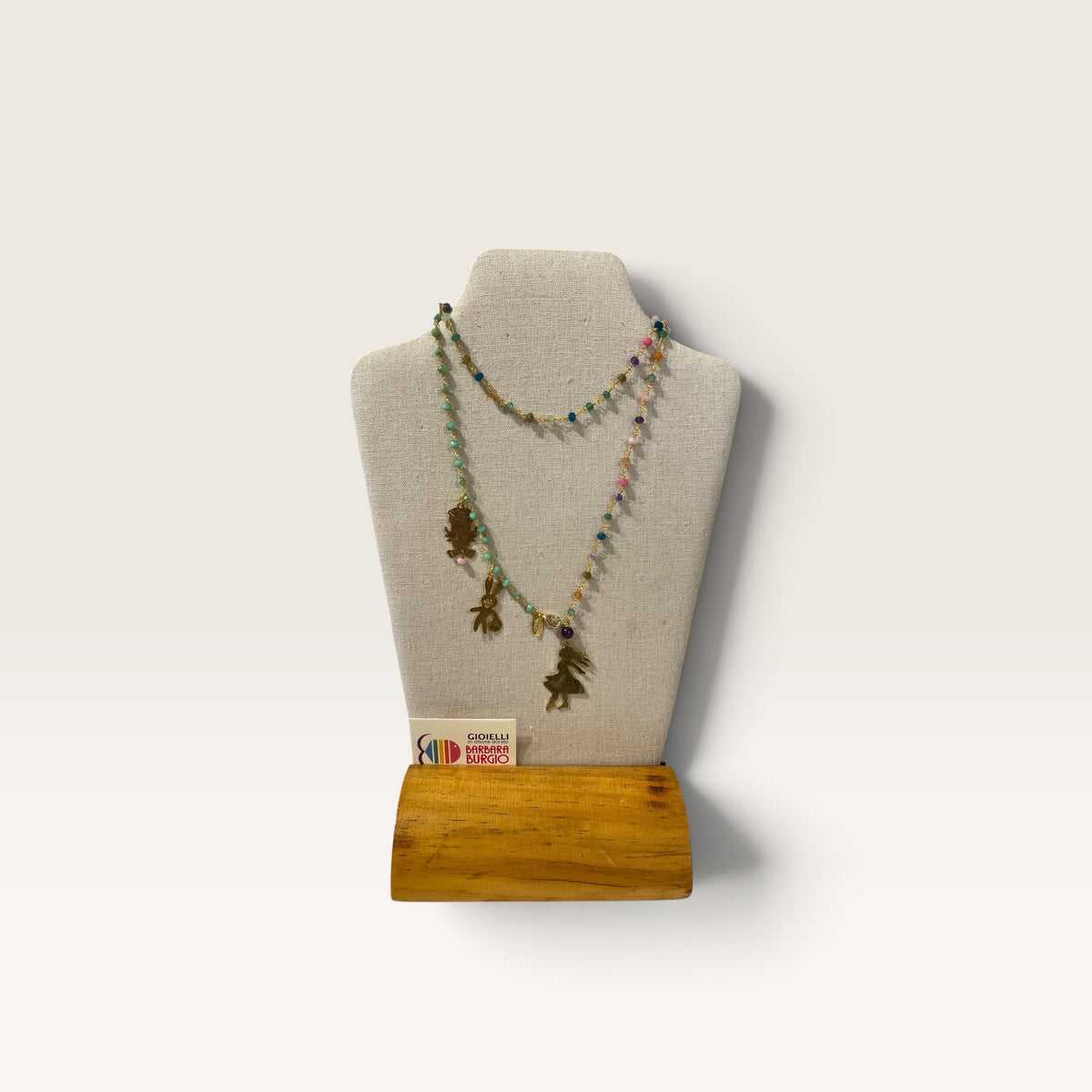 Collana rosario lunga con charms BARBARA BURGIO