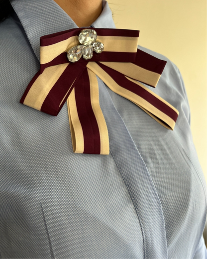 Camicia sfiancata con fiocco art. C881Y040A DIXIE