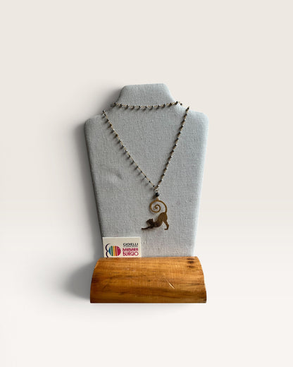 Collana lunga rosario con charm BARBARA BURGIO