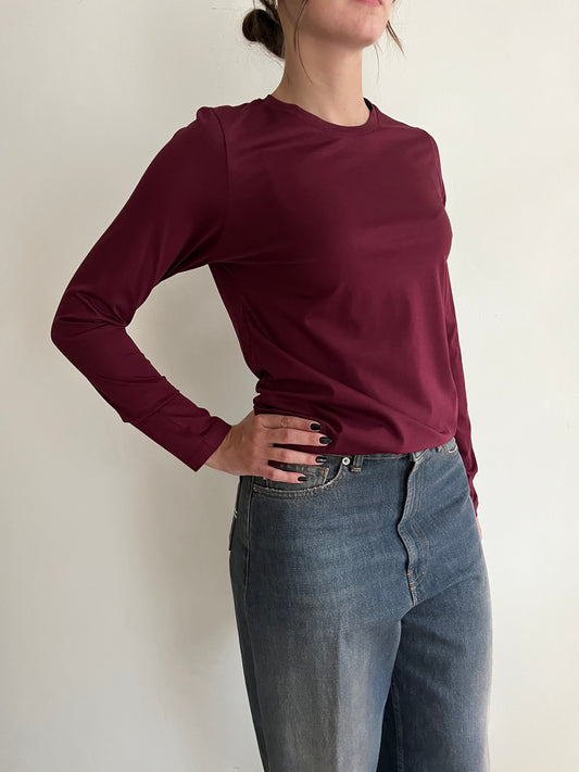 T-shirt a manica lunga in filo di Scozia art. T262B014A Dixie