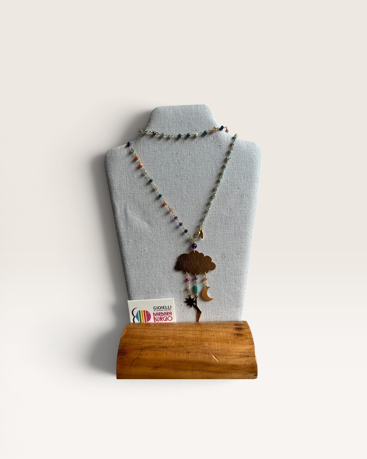 Collana rosario lunga con charms BARBARA BURGIO