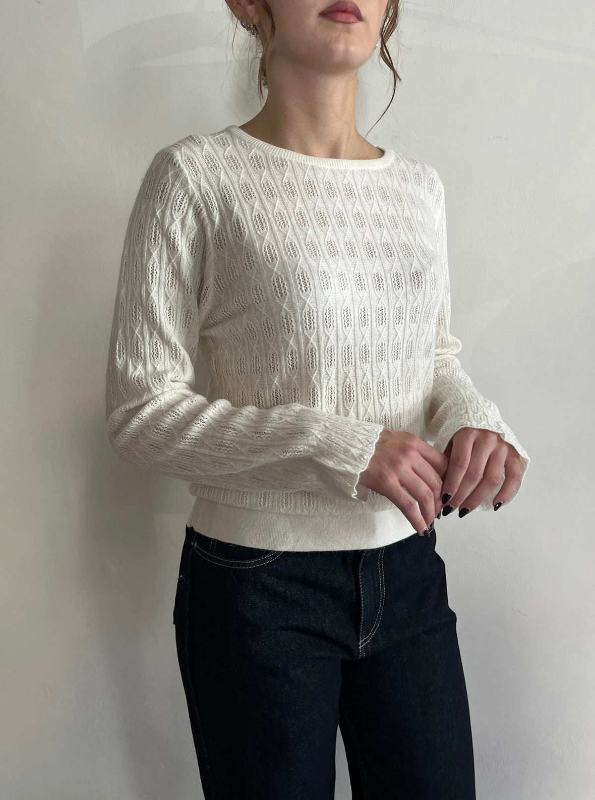 Maglia con lavorazione traforata art. FLAIA ARTLOVE