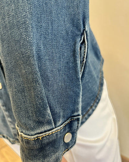 Camicia jeans con automatici art. C507610550 PLEASE