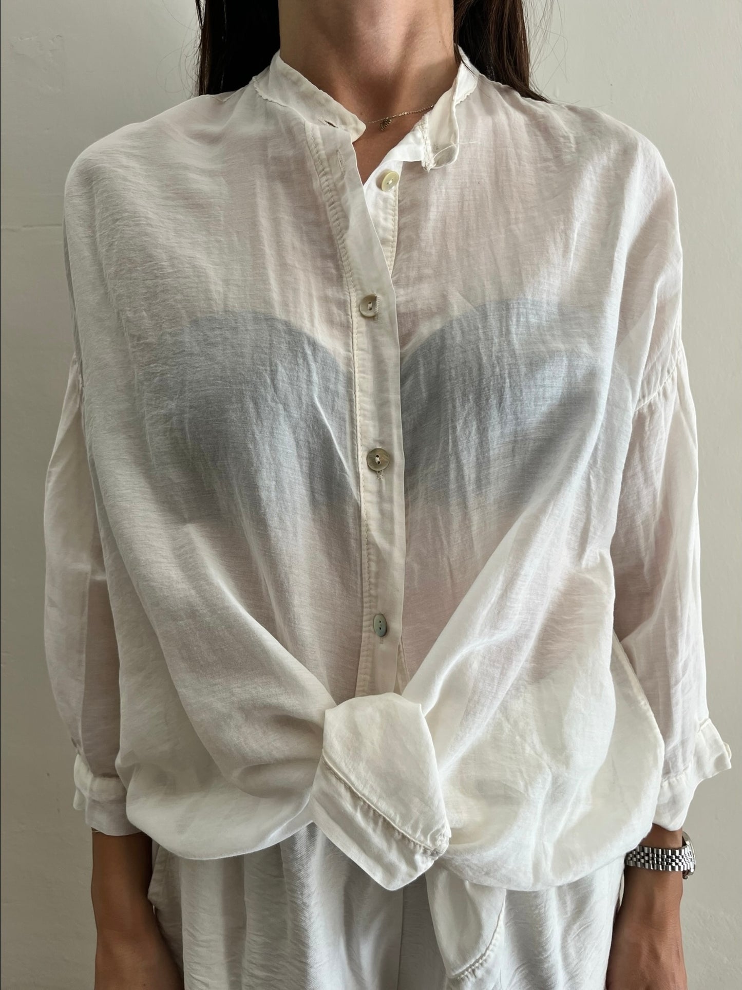Camicia coreana in mussola art.BM164 CHEAP&CHIC