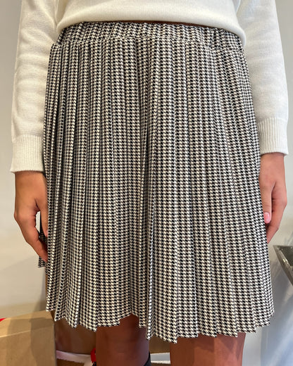 Gonna corta plissé pied de poule art. TF2215 VICOLO