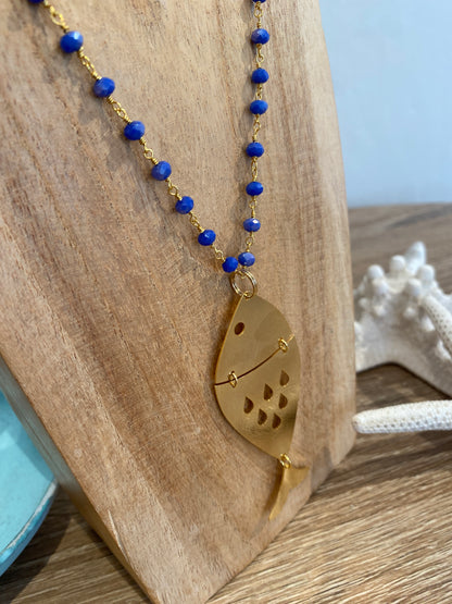 Collana rosario con pesce BARBARA BURGIO