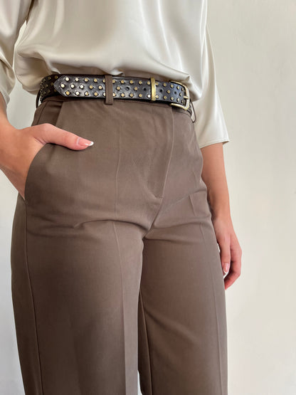 Pantalone con risvolto e cinta art. P212B031A Dixie