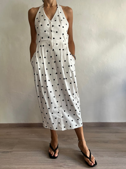 Abito midi a pois art. AMCR1RV DIXIE