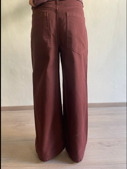 Jeans a palazzo con cinta art. S166YBGJORGE Sandro Ferrone