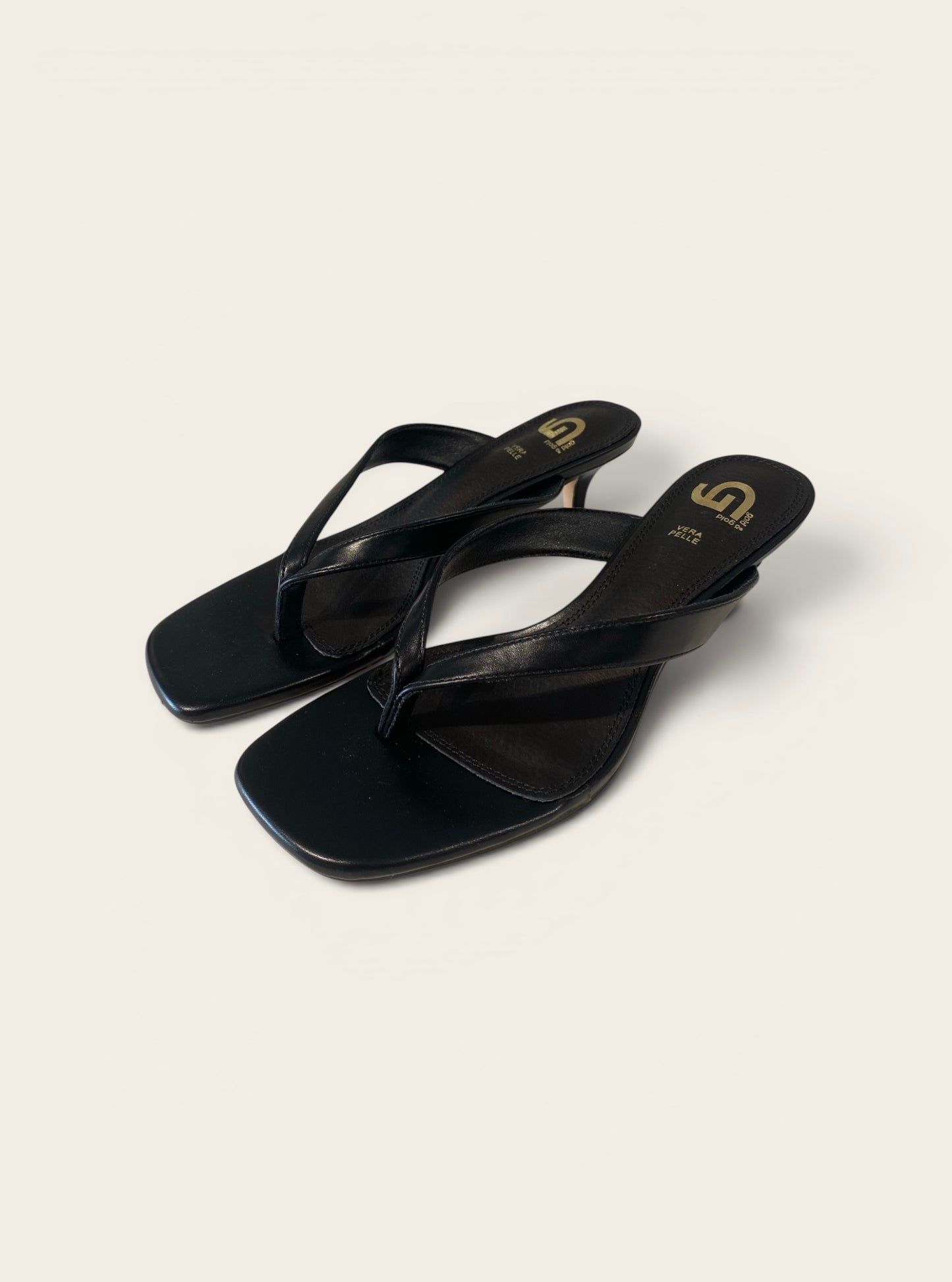 Sandalo infradito tacco kitten art.GD481 GOLD&GOLD