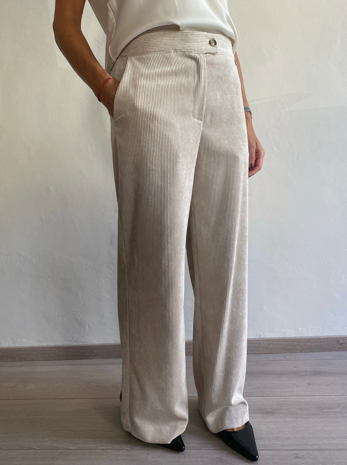 Pantalone ampio a coste in velluto art.P845B039A DIXIE