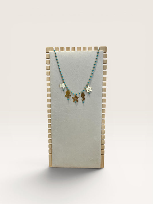 Collana rosario corta con charm BARBARA BURGIO