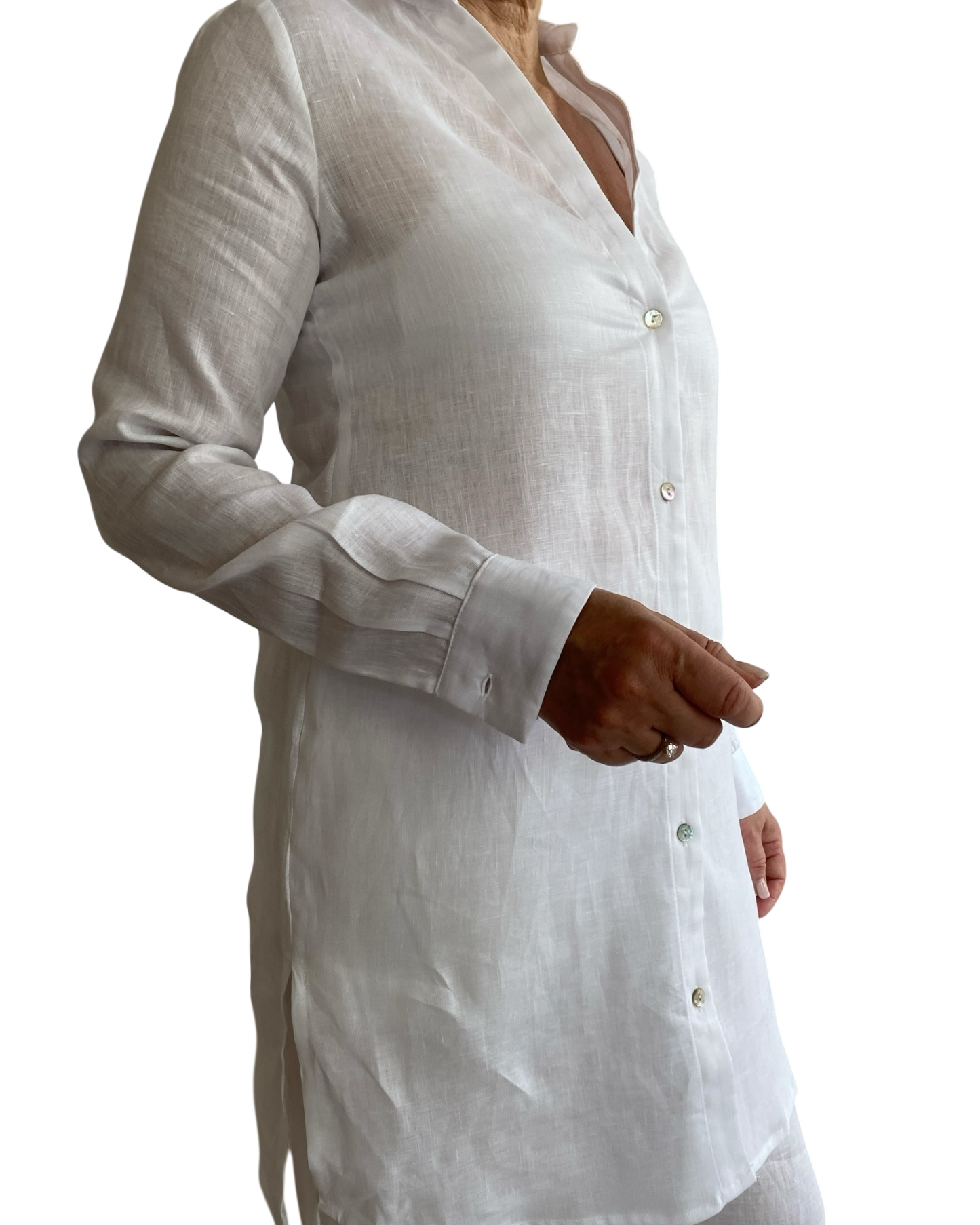 Camicia lunga scollo V art. GINGER CENTOLINO