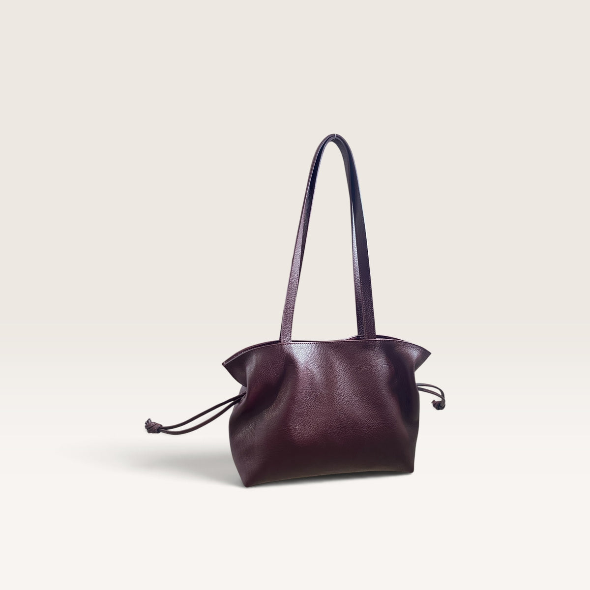 Shopper in pelle con coulisse art. BS7068