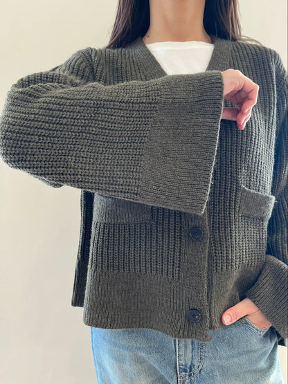 Cardigan a maglia inglese con manica ampia art. 5AC5034 VICOLO