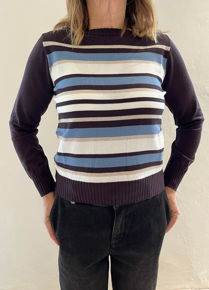 Maglia girocollo a righe slim Art.AI51162 SARAH ALLISON’S